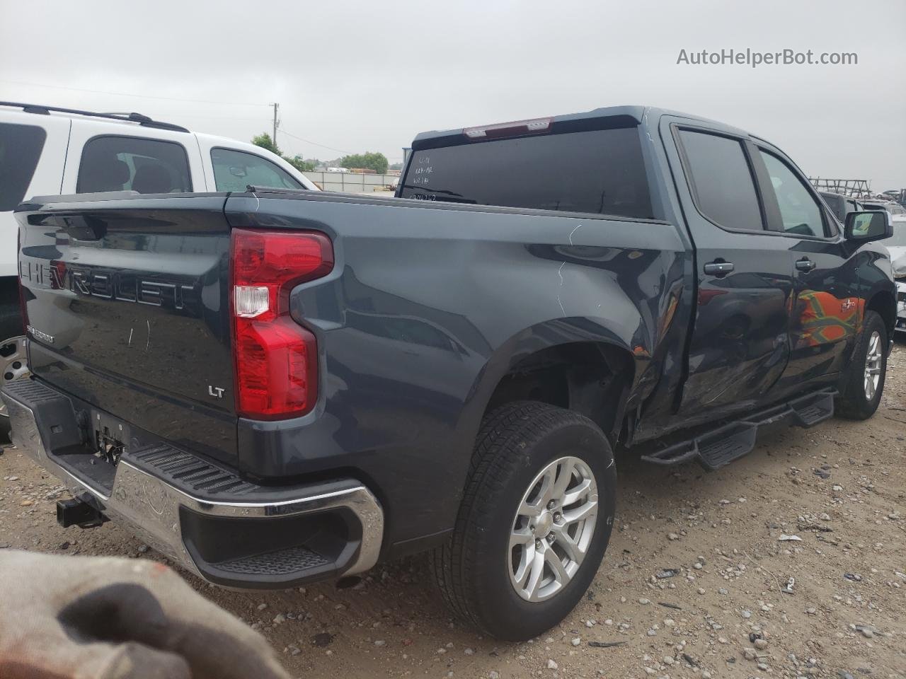 2019 Chevrolet Silverado C1500 Lt Blue vin: 3GCPWCED1KG237637