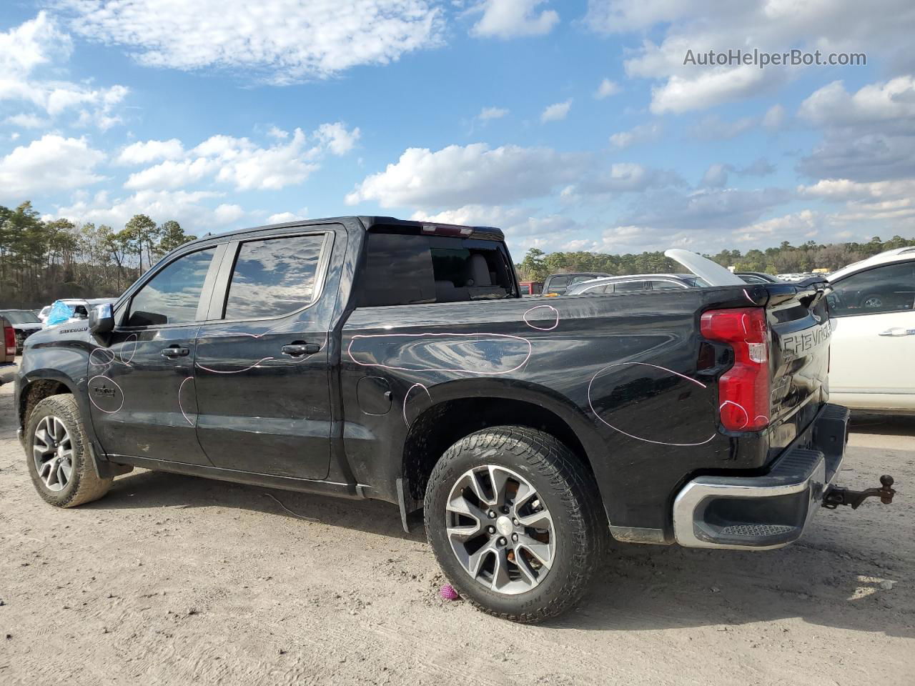 2019 Chevrolet Silverado C1500 Lt Black vin: 3GCPWCED3KG157059