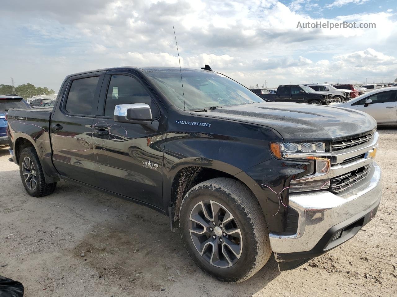 2019 Chevrolet Silverado C1500 Lt Black vin: 3GCPWCED3KG157059