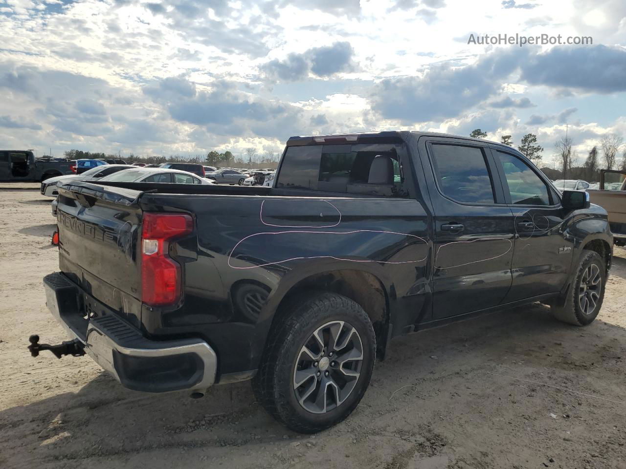 2019 Chevrolet Silverado C1500 Lt Black vin: 3GCPWCED3KG157059