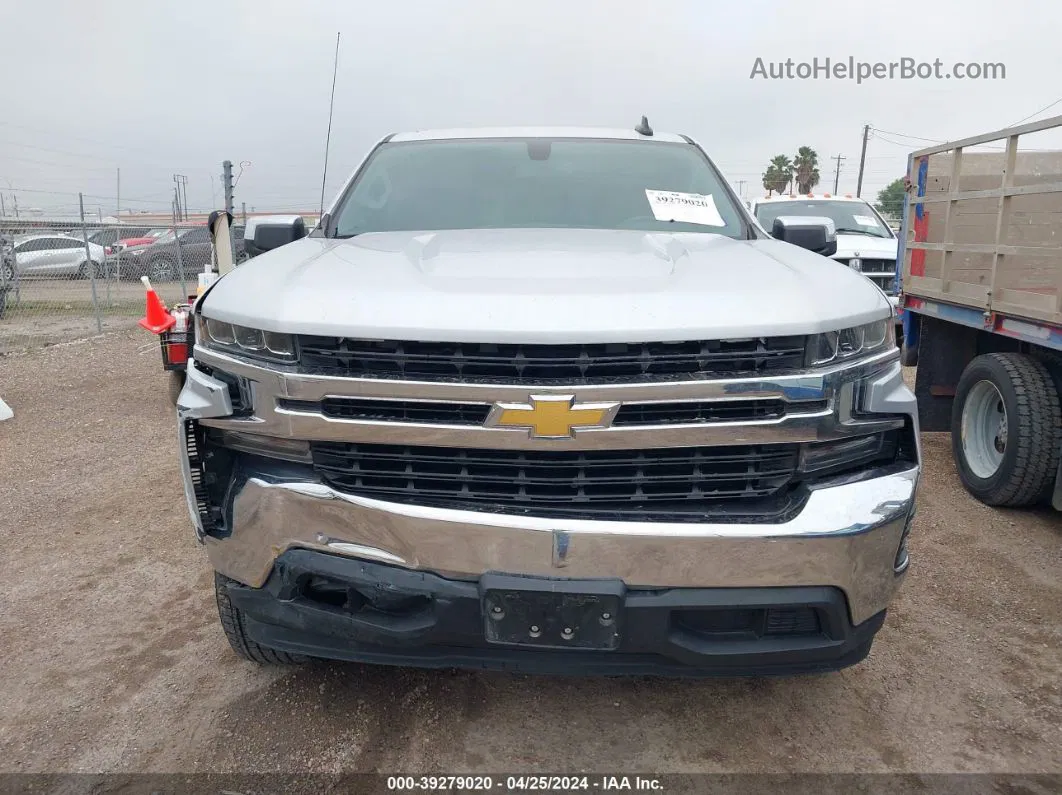 2019 Chevrolet Silverado 1500 Lt Silver vin: 3GCPWCED5KG141638