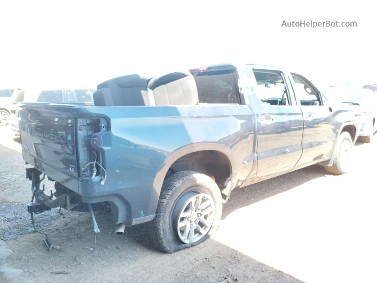 2019 Chevrolet Silverado C1500 Lt Blue vin: 3GCPWCED6KG292228