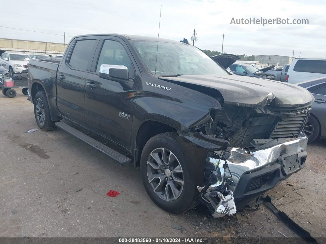 2019 Chevrolet Silverado 1500 Lt Black vin: 3GCPWCED8KG111825