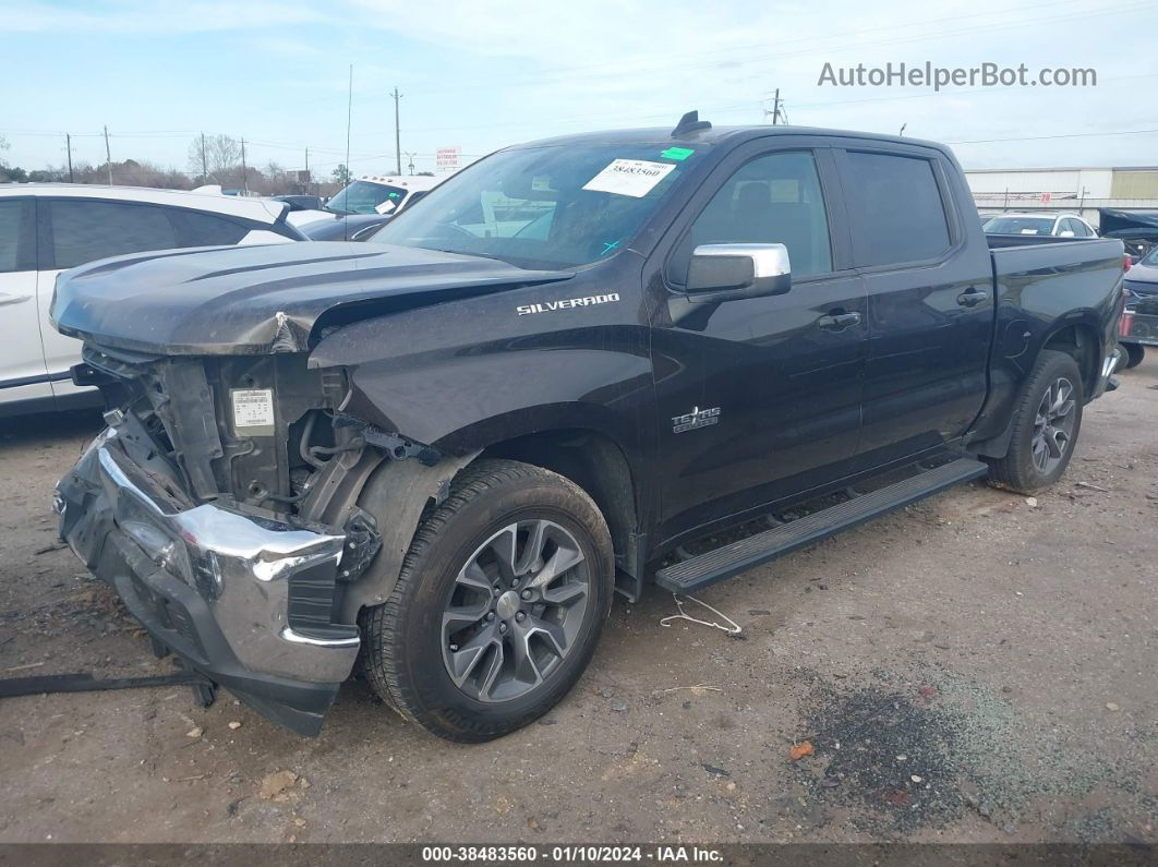 2019 Chevrolet Silverado 1500 Lt Black vin: 3GCPWCED8KG111825