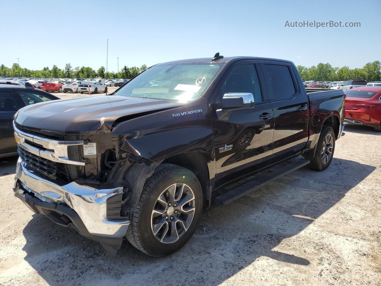 2019 Chevrolet Silverado C1500 Lt Brown vin: 3GCPWCED8KG111825