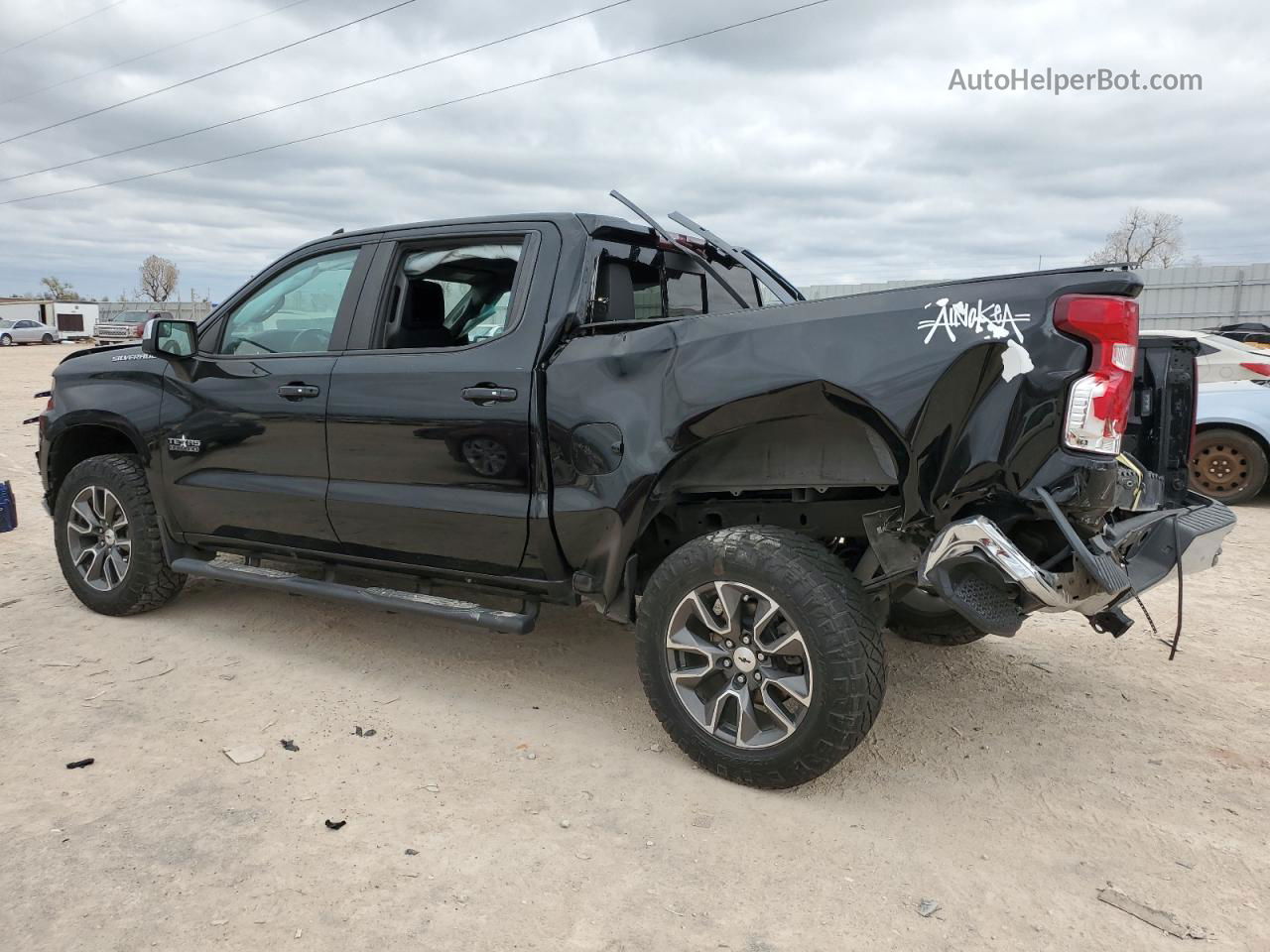 2019 Chevrolet Silverado C1500 Lt Black vin: 3GCPWCED8KG197993