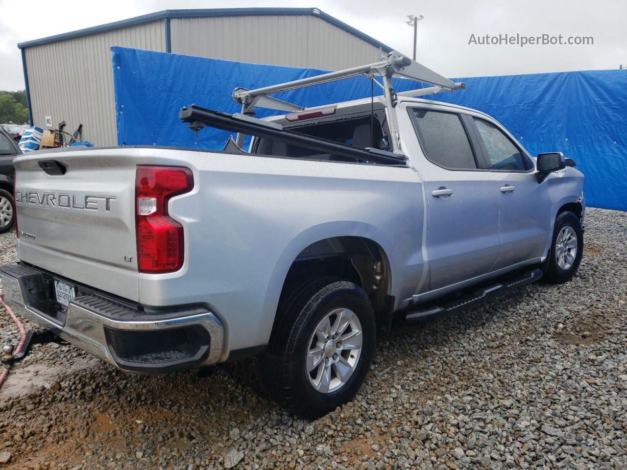 2019 Chevrolet Silverado C1500 Lt Silver vin: 3GCPWCEK0KG115236