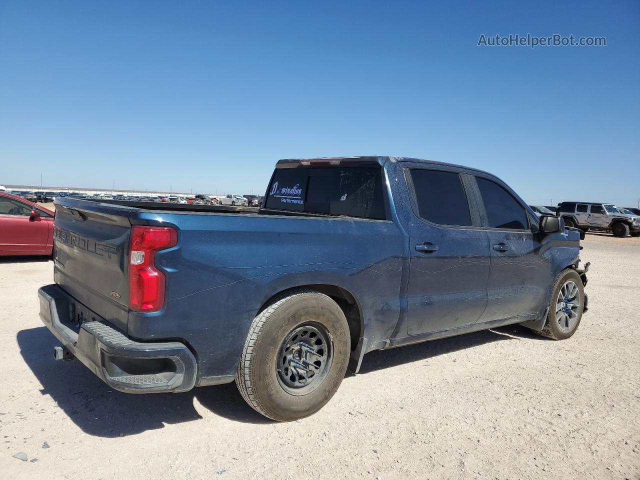 2019 Chevrolet Silverado C1500 Rst Синий vin: 3GCPWDED6KG200220