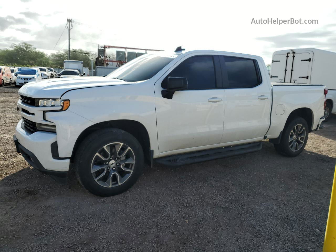 2019 Chevrolet Silverado C1500 Rst White vin: 3GCPWDEDXKG211169