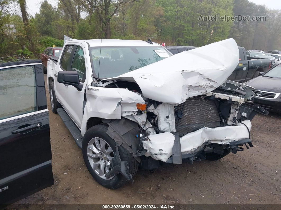 2019 Chevrolet Silverado 1500 Custom White vin: 3GCPYBEH4KG196329