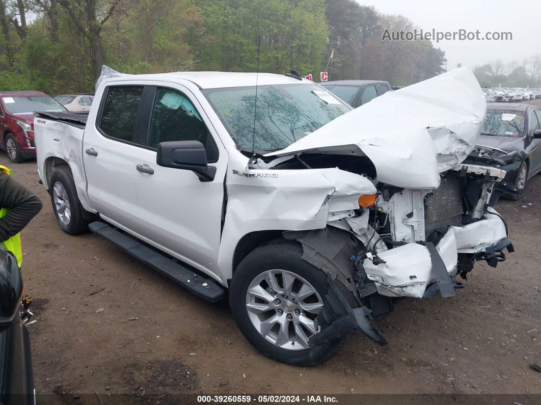 2019 Chevrolet Silverado 1500 Custom White vin: 3GCPYBEH4KG196329