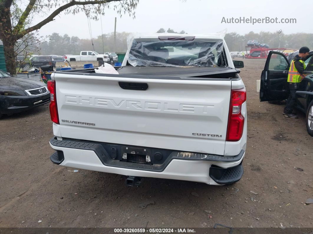 2019 Chevrolet Silverado 1500 Custom White vin: 3GCPYBEH4KG196329