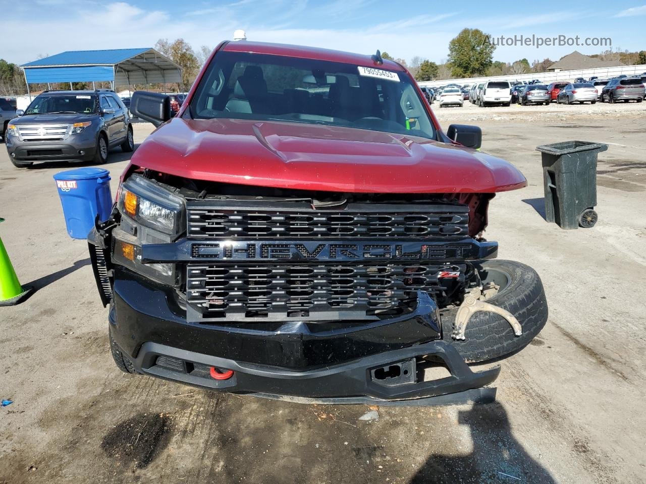 2019 Chevrolet Silverado K1500 Trail Boss Custom Maroon vin: 3GCPYCEF6KG111639