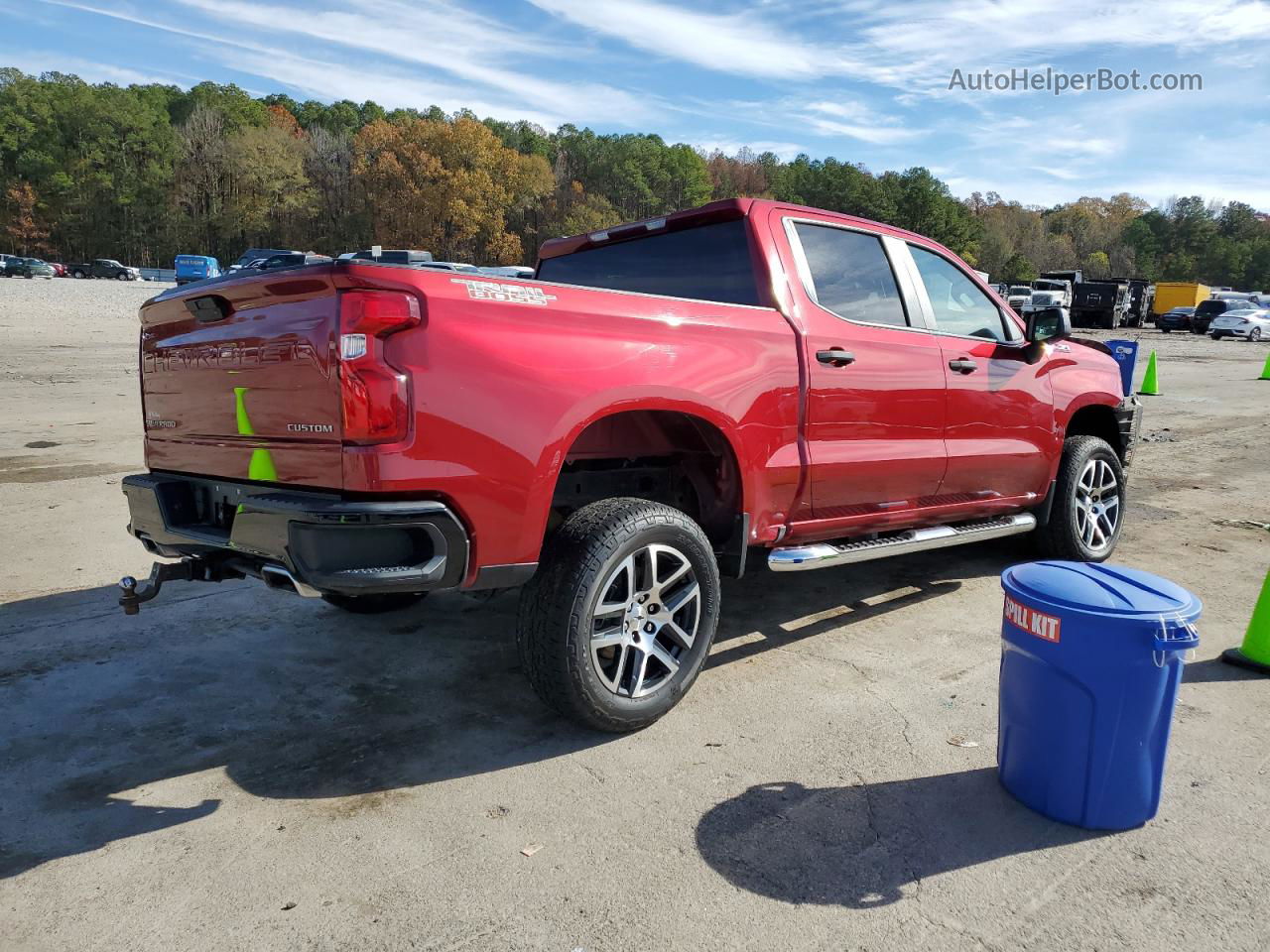 2019 Chevrolet Silverado K1500 Trail Boss Custom Maroon vin: 3GCPYCEF6KG111639