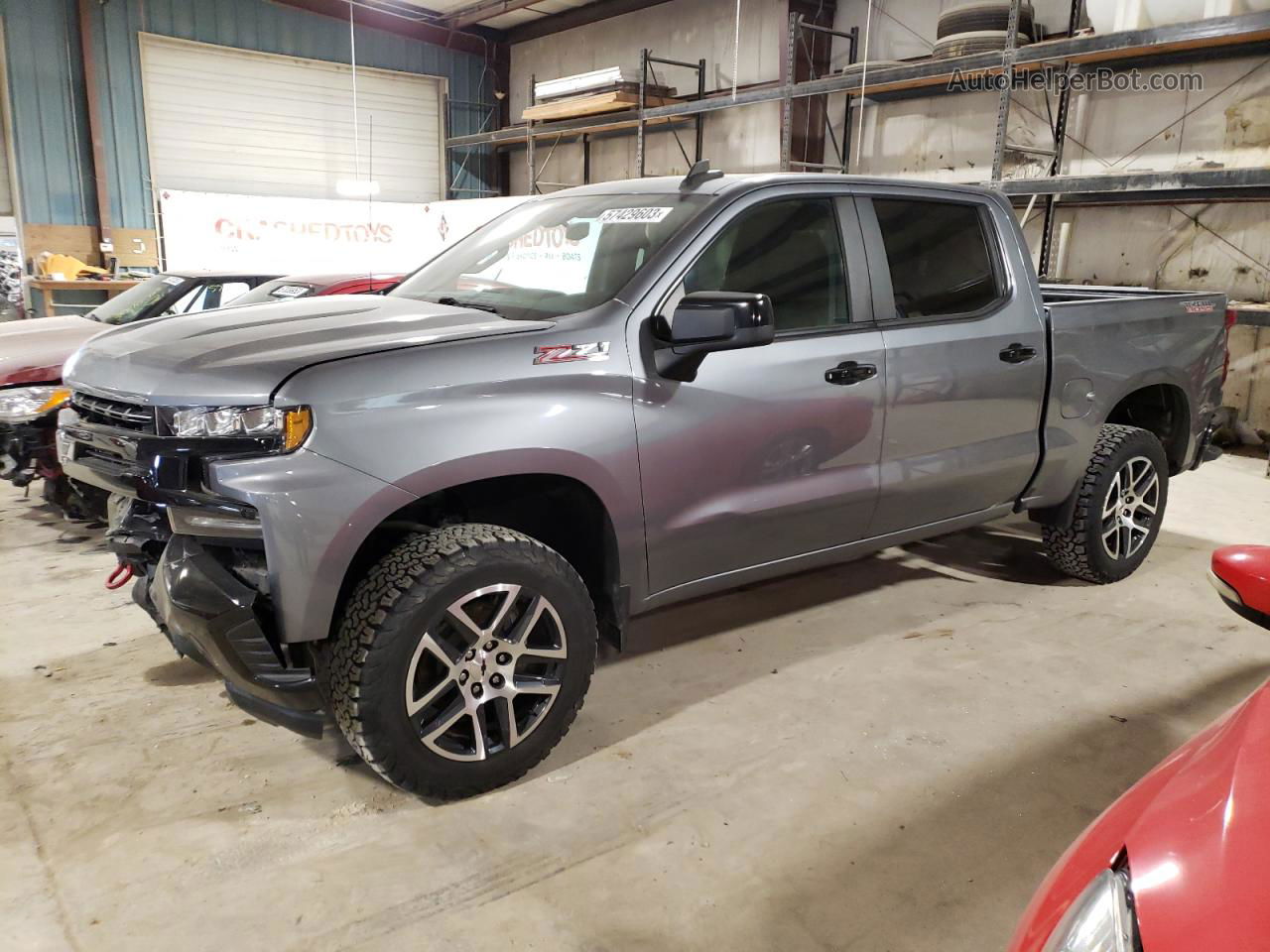 2019 Chevrolet Silverado K1500 Lt Trail Boss Charcoal vin: 3GCPYFED4KG142579