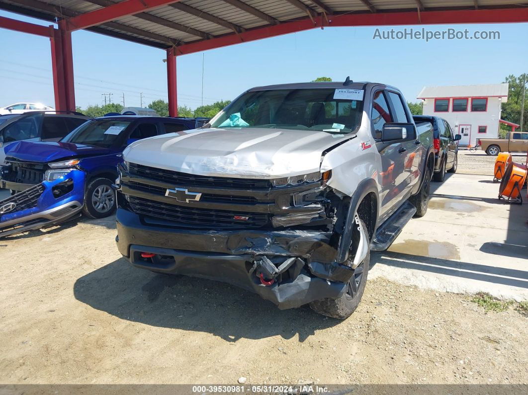 2019 Chevrolet Silverado 1500 Lt Trail Boss Silver vin: 3GCPYFEDXKG158737