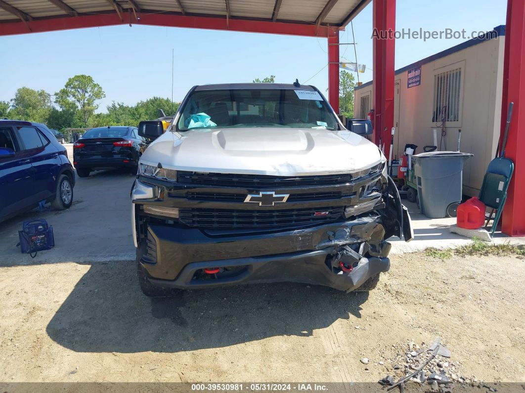 2019 Chevrolet Silverado 1500 Lt Trail Boss Silver vin: 3GCPYFEDXKG158737