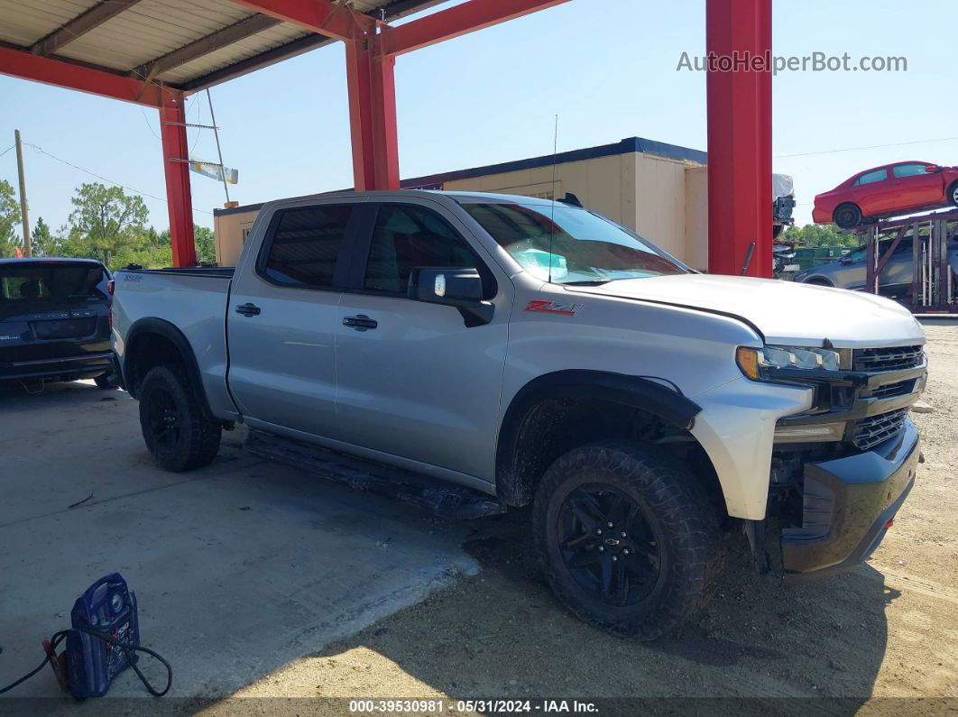 2019 Chevrolet Silverado 1500 Lt Trail Boss Silver vin: 3GCPYFEDXKG158737