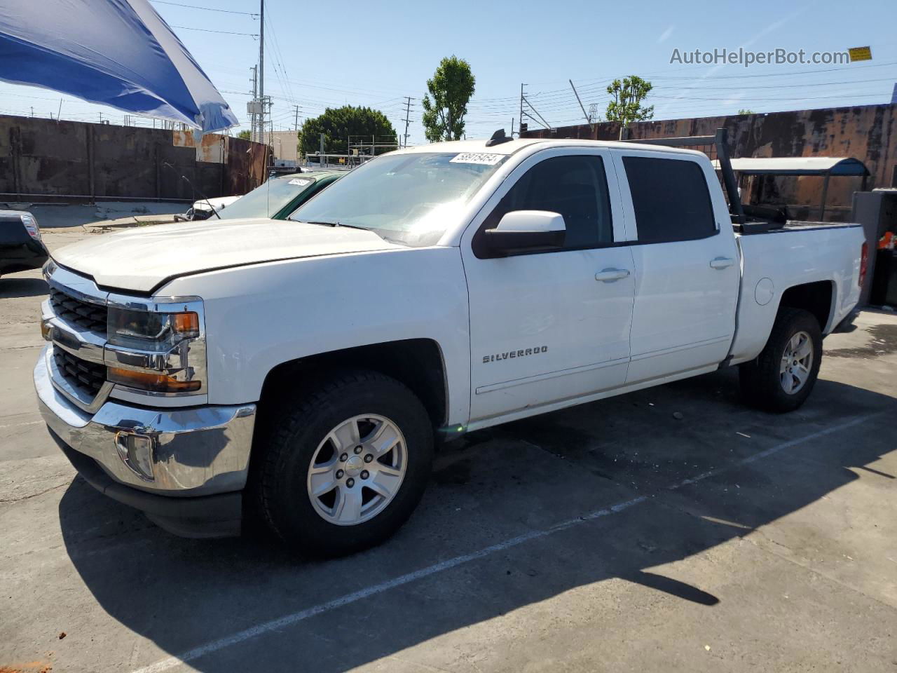 2016 Chevrolet Silverado C1500 Lt White vin: 3GCUCRER6GG366300