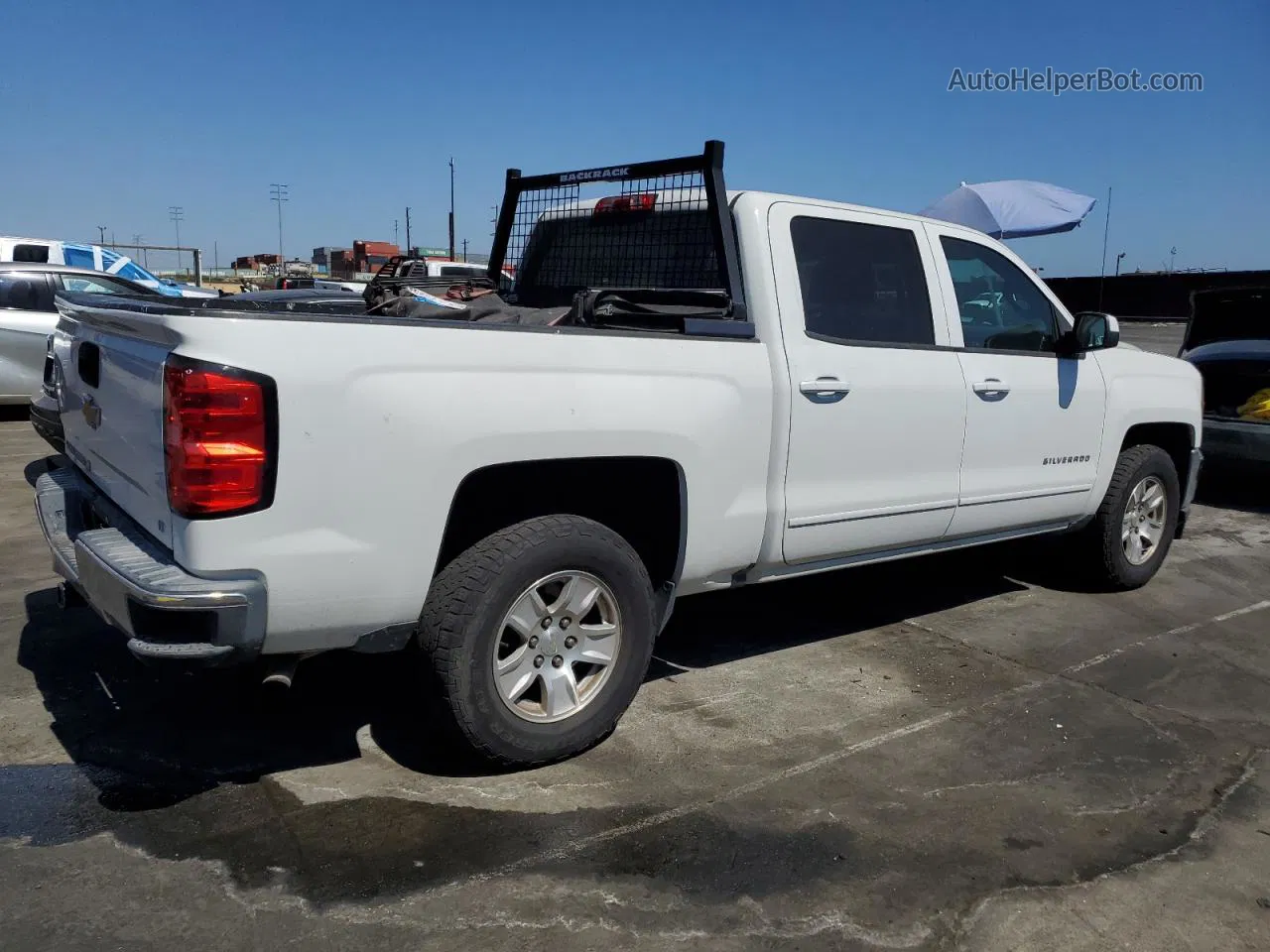 2016 Chevrolet Silverado C1500 Lt Белый vin: 3GCUCRER6GG366300