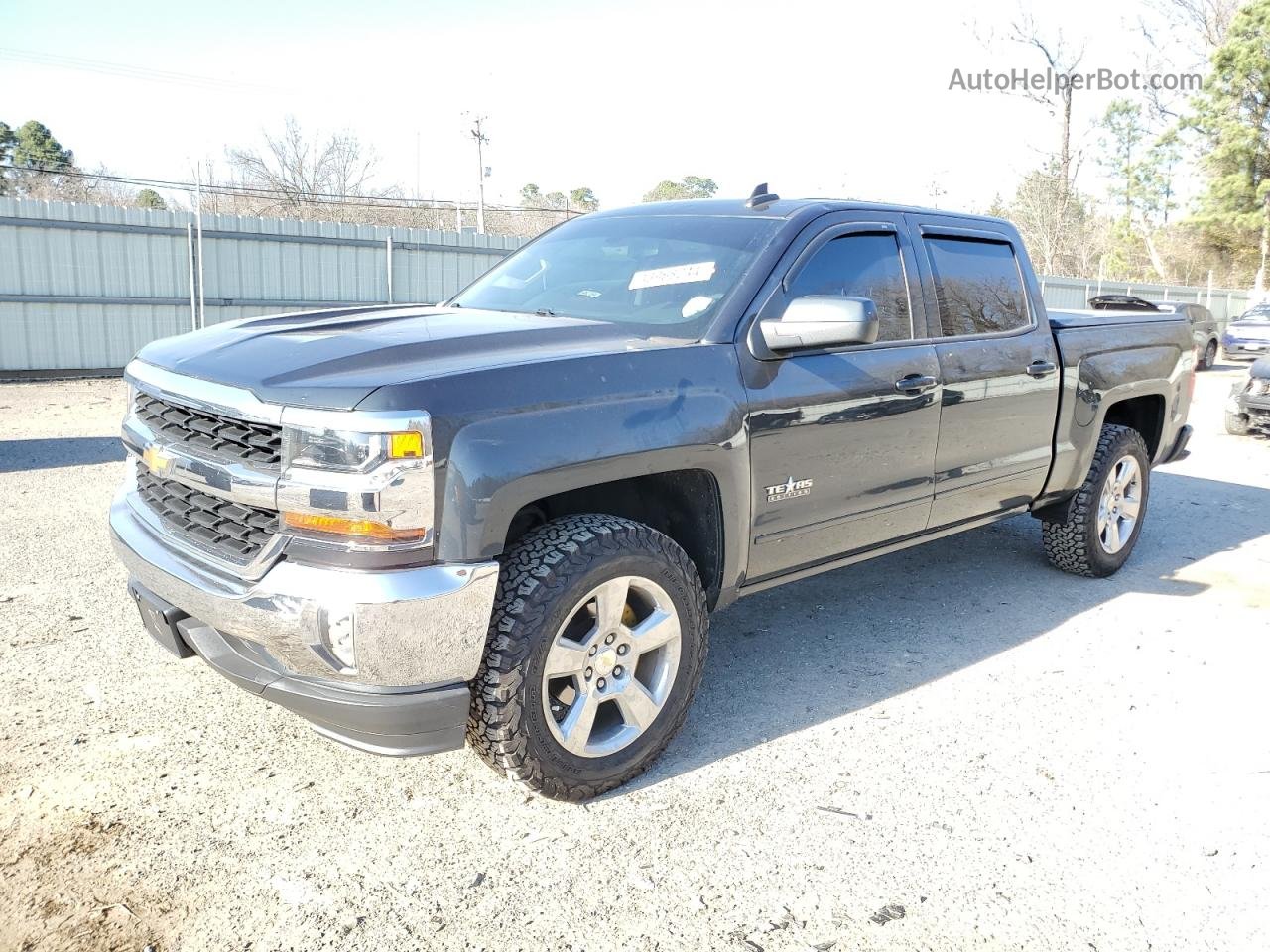 2018 Chevrolet Silverado C1500 Lt Black vin: 3GCUCRER9JG192844