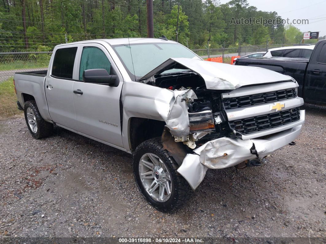 2018 Chevrolet Silverado 1500 Custom Silver vin: 3GCUKPEC1JG197667