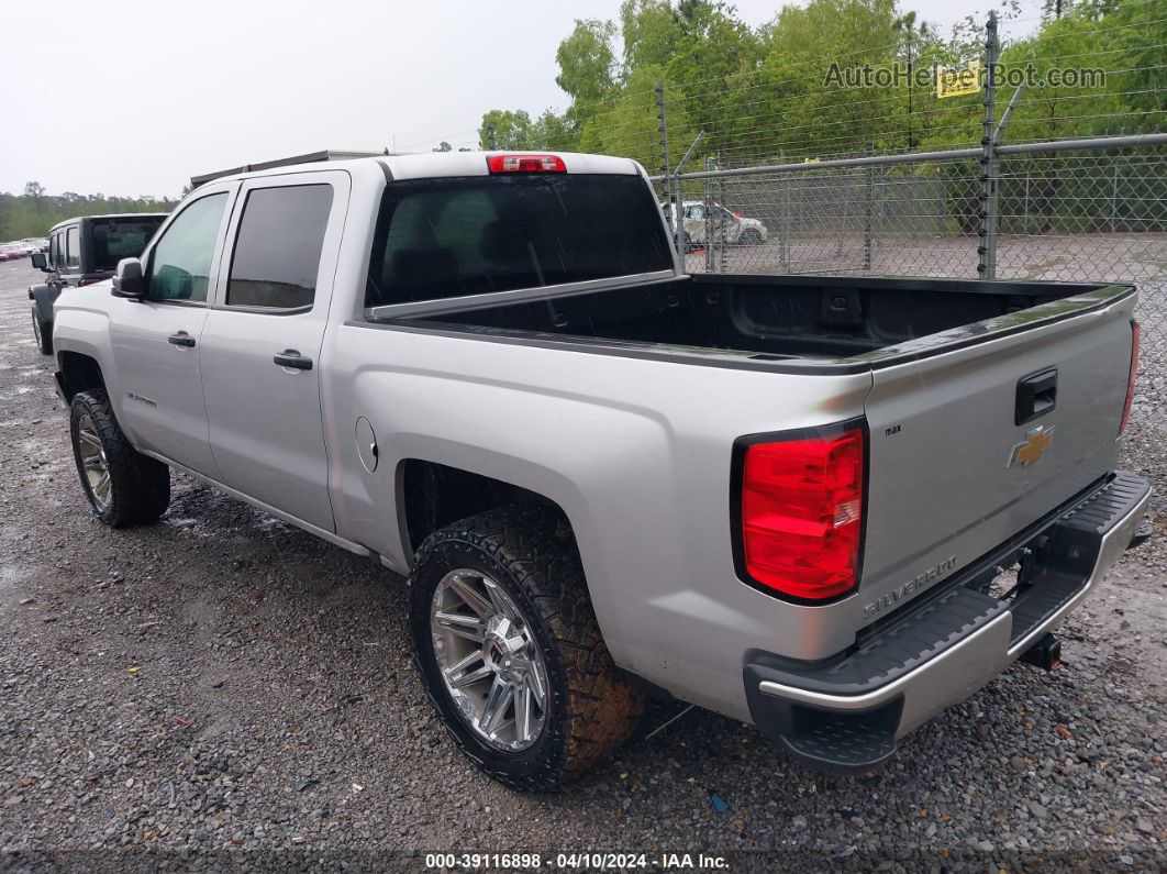 2018 Chevrolet Silverado 1500 Custom Silver vin: 3GCUKPEC1JG197667