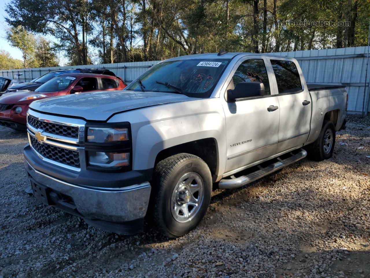 2015 Chevrolet Silverado K1500 Silver vin: 3GCUKPEC2FG360334