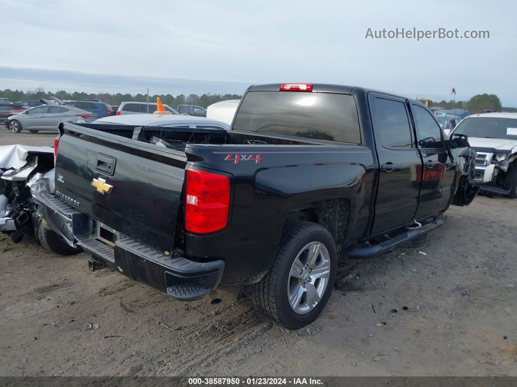 2018 Chevrolet Silverado 1500 Custom Black vin: 3GCUKPEC3JG314648