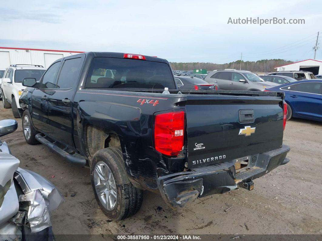 2018 Chevrolet Silverado 1500 Custom Black vin: 3GCUKPEC3JG314648