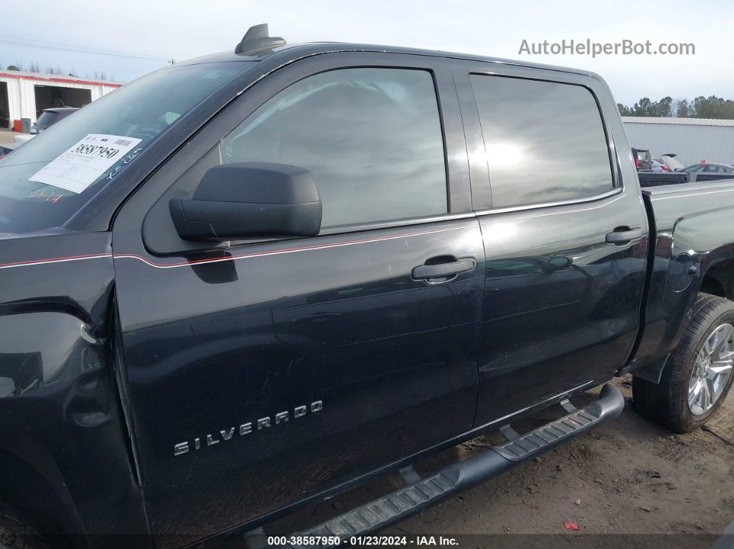 2018 Chevrolet Silverado 1500 Custom Black vin: 3GCUKPEC3JG314648