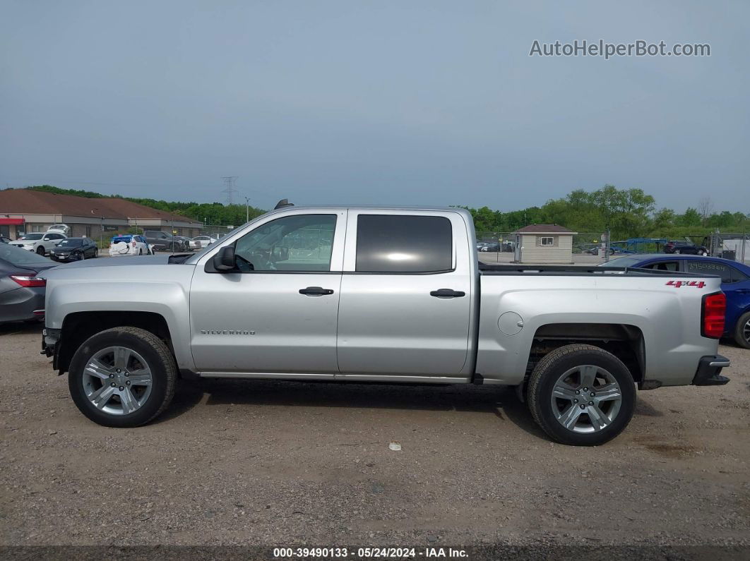 2018 Chevrolet Silverado 1500 Custom Silver vin: 3GCUKPEC4JG192110