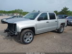 2018 Chevrolet Silverado 1500 Custom Silver vin: 3GCUKPEC4JG192110