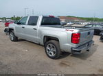 2018 Chevrolet Silverado 1500 Custom Silver vin: 3GCUKPEC4JG192110