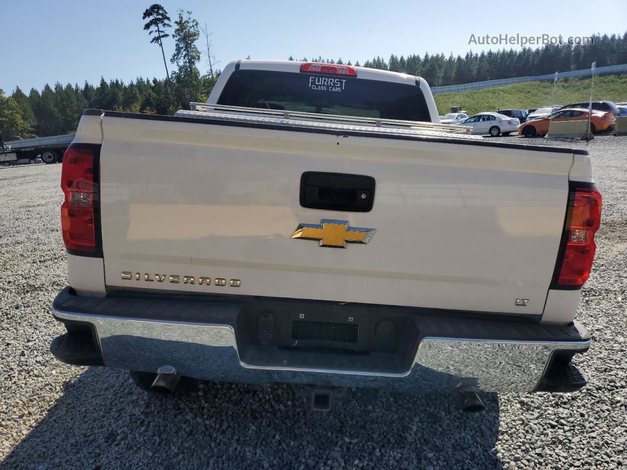 2015 Chevrolet Silverado K1500 Lt White vin: 3GCUKREC0FG247560