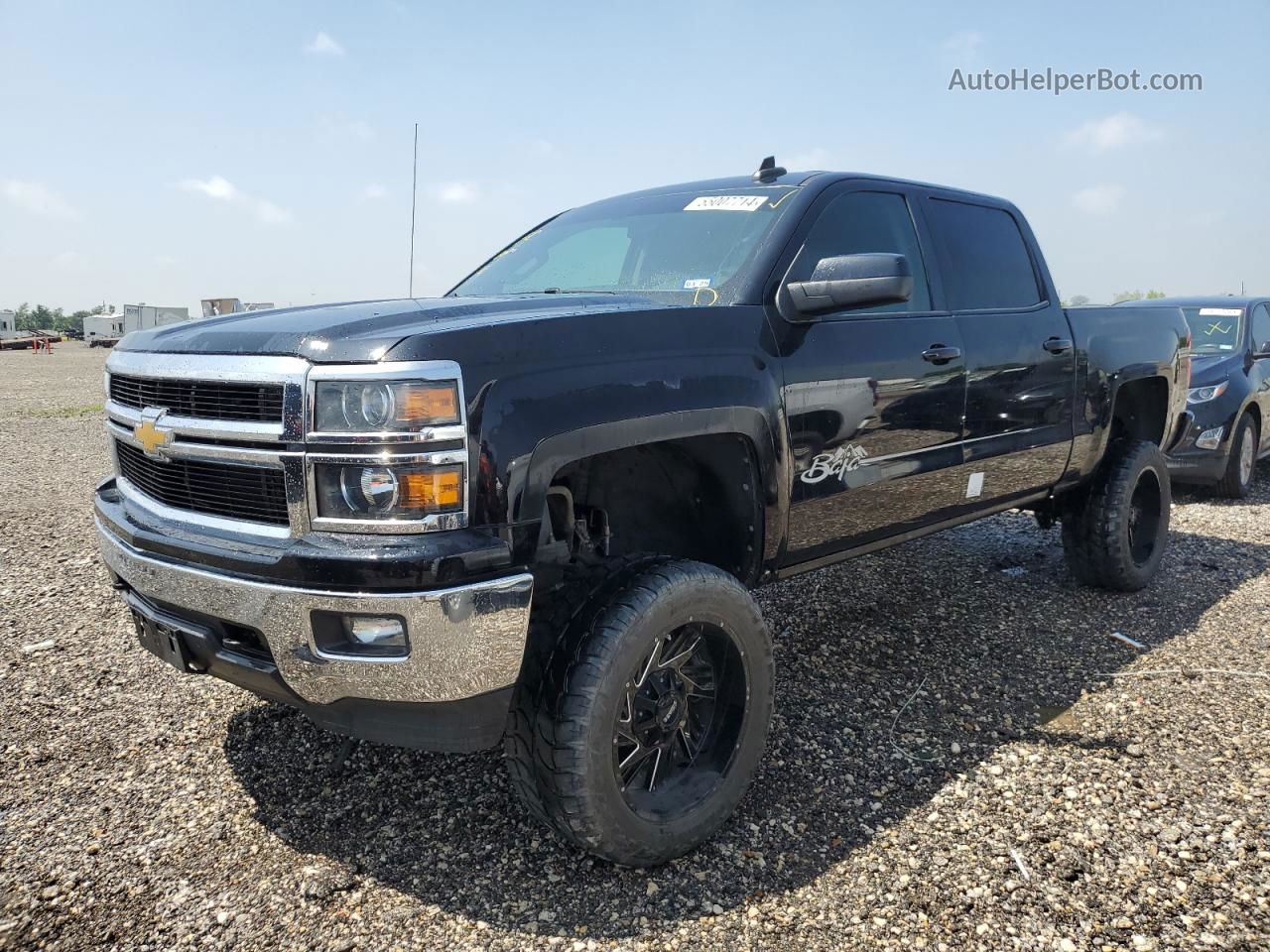 2015 Chevrolet Silverado K1500 Lt Black vin: 3GCUKREC0FG457110