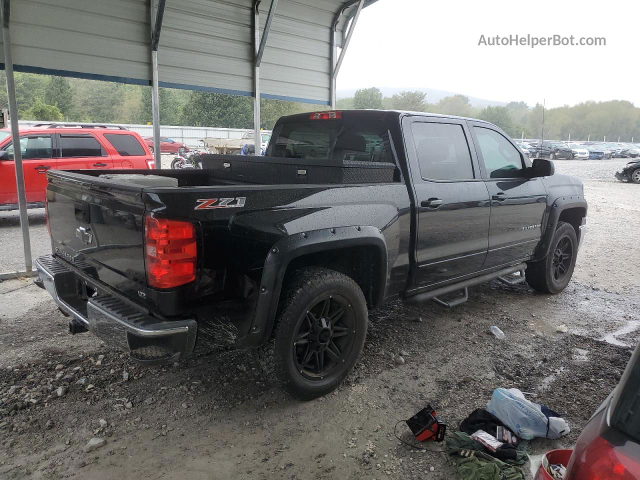 2015 Chevrolet Silverado K1500 Lt Black vin: 3GCUKREC0FG536793