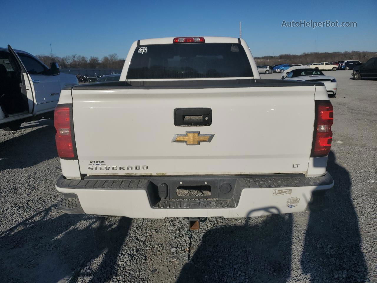 2016 Chevrolet Silverado K1500 Lt White vin: 3GCUKREC0GG261735