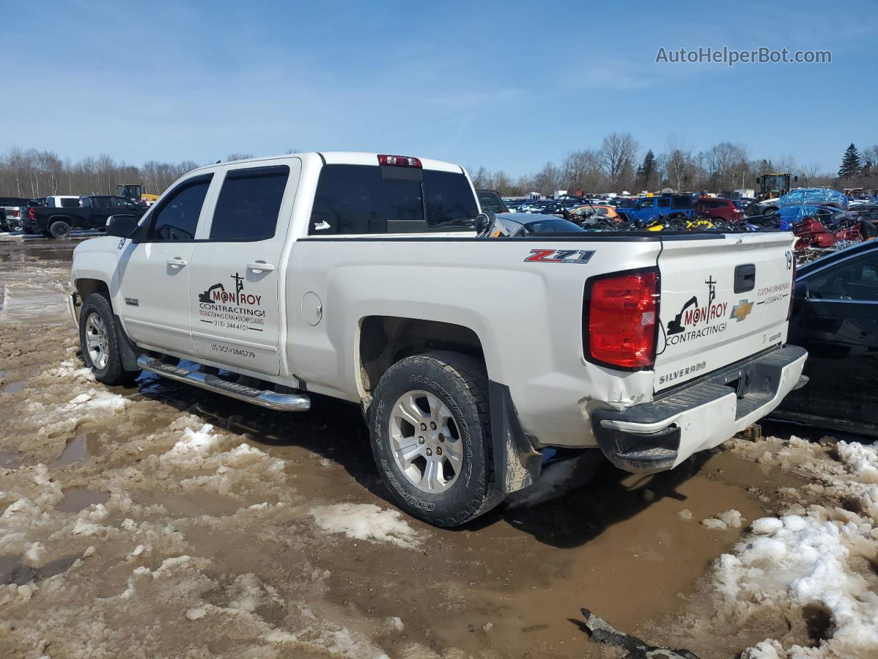 2016 Chevrolet Silverado K1500 Lt Белый vin: 3GCUKREC0GG370857