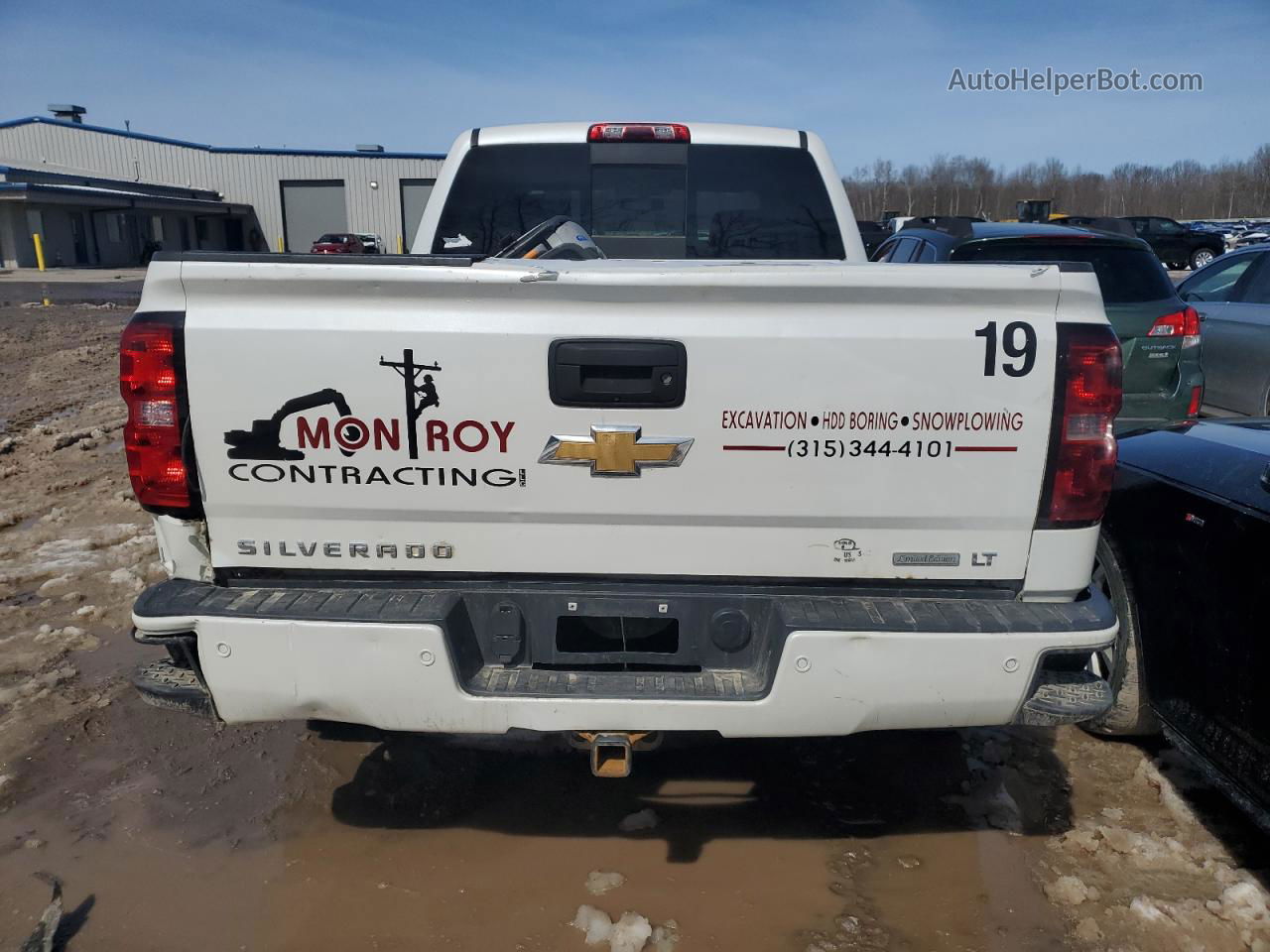 2016 Chevrolet Silverado K1500 Lt White vin: 3GCUKREC0GG370857