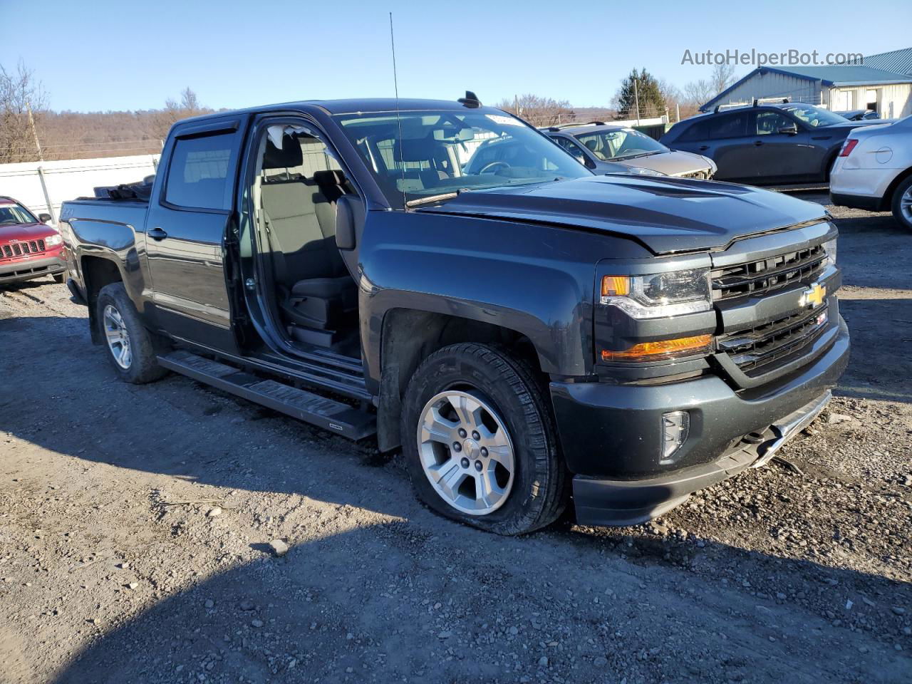 2018 Chevrolet Silverado K1500 Lt Teal vin: 3GCUKREC0JG371823