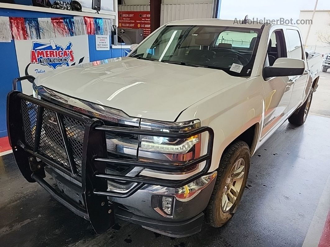 2018 Chevrolet Silverado K1500 Lt White vin: 3GCUKREC0JG451767