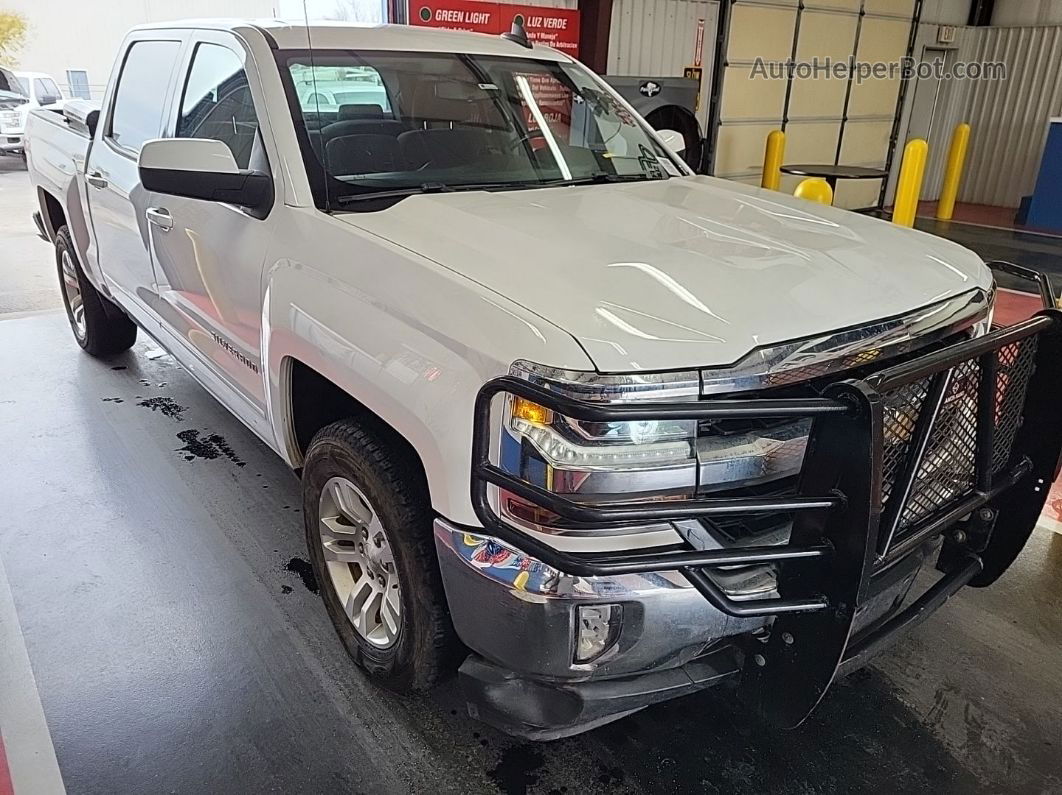 2018 Chevrolet Silverado K1500 Lt White vin: 3GCUKREC0JG451767