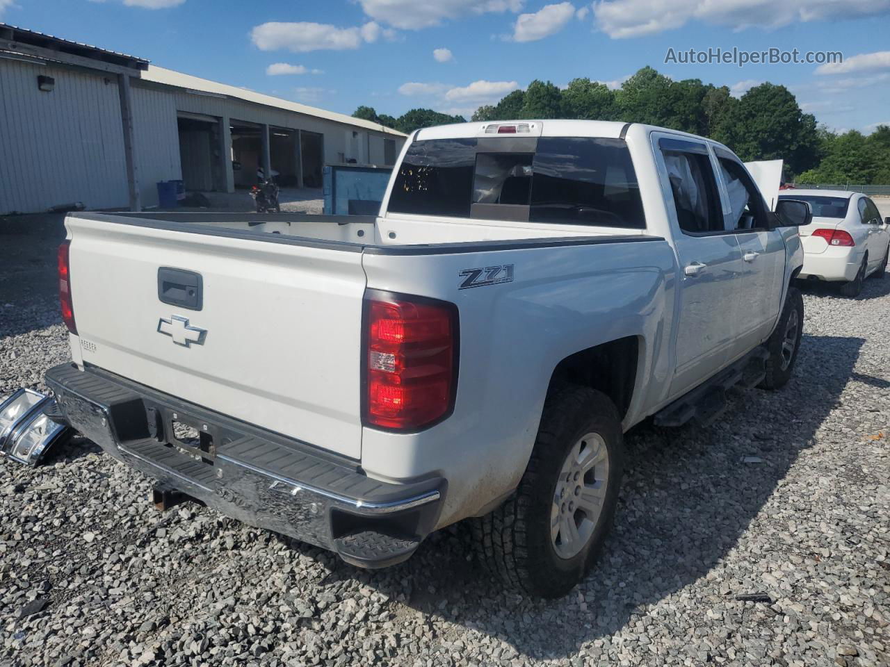 2015 Chevrolet Silverado K1500 Lt White vin: 3GCUKREC1FG148892