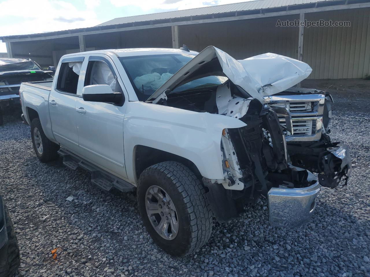 2015 Chevrolet Silverado K1500 Lt White vin: 3GCUKREC1FG148892