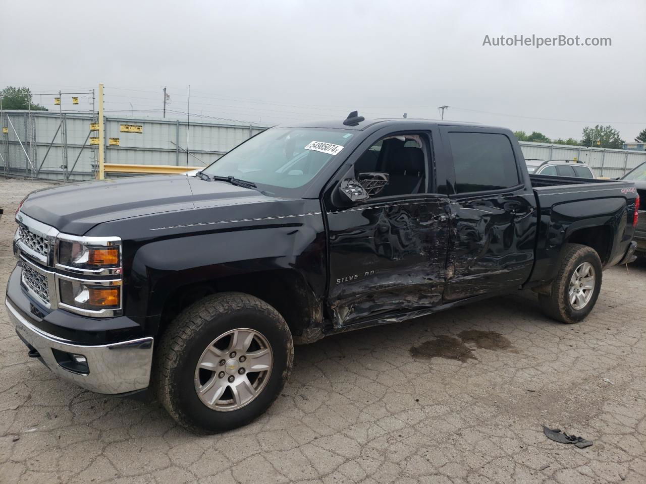 2015 Chevrolet Silverado K1500 Lt Black vin: 3GCUKREC1FG280616