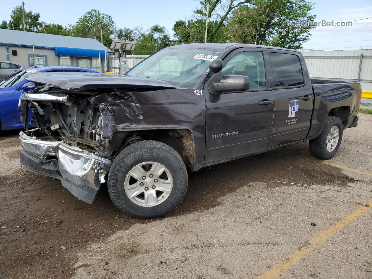 2015 Chevrolet Silverado K1500 Lt Charcoal vin: 3GCUKREC1FG302906