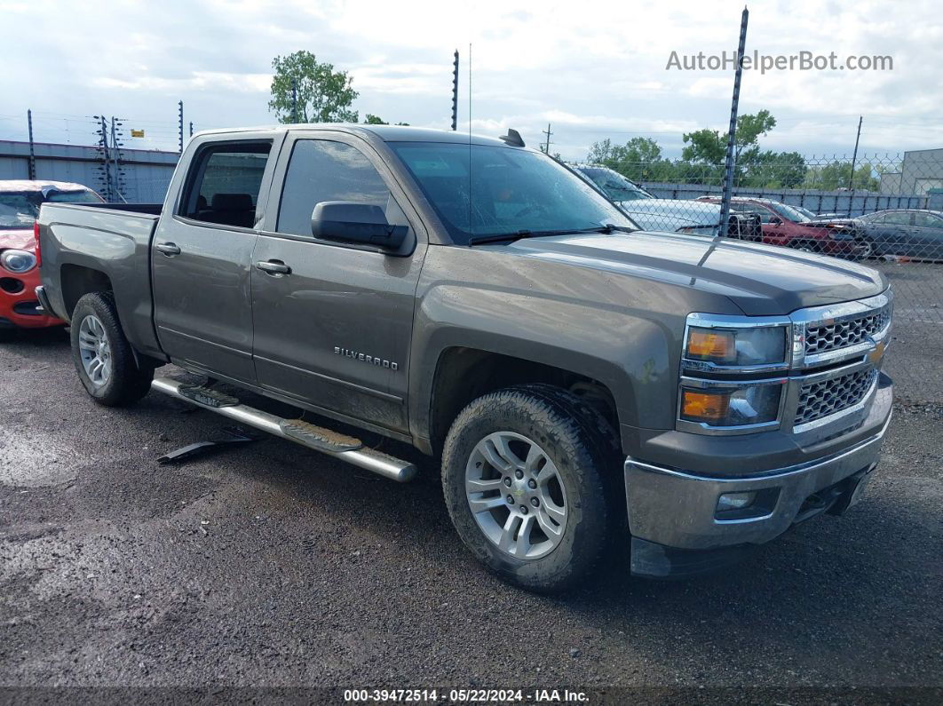 2015 Chevrolet Silverado 1500 1lt Gray vin: 3GCUKREC1FG330415