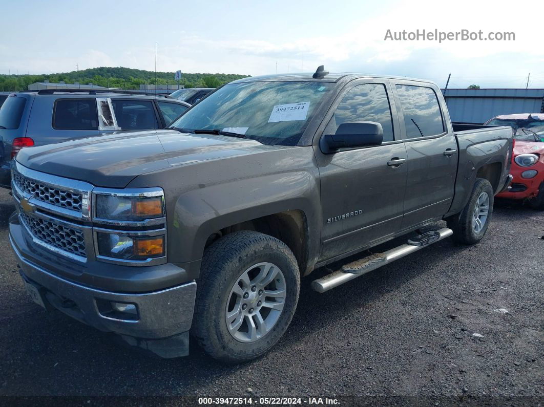 2015 Chevrolet Silverado 1500 1lt Gray vin: 3GCUKREC1FG330415