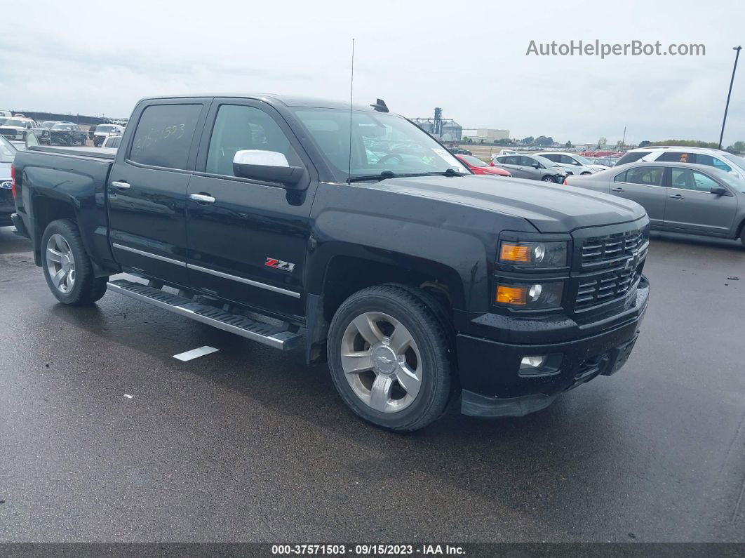 2015 Chevrolet Silverado 1500 Lt Black vin: 3GCUKREC1FG473400